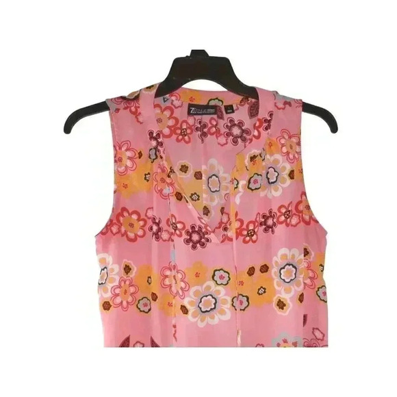 7th Avenue Design Studio New York & Co V-Neck Top Women's Size Large Front Tie - Picture 2 of 12